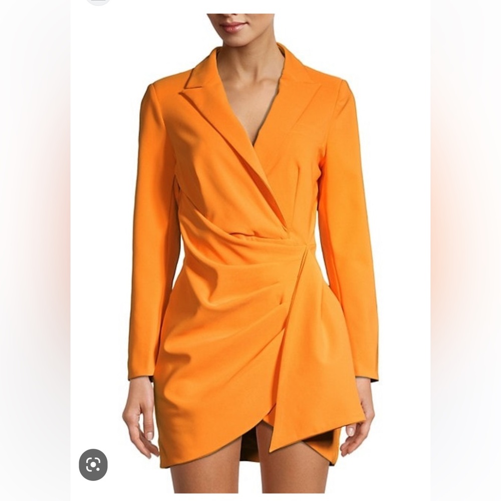 Lavish Alice blazer dress orange 4